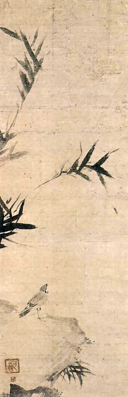 bamboo and a sparrow